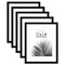 Americanflat Picture Frame Set with Mat - Set of 5 - Photo Frame Set of Five for Wall Display - Plexiglass Cover - Hanging Hardware